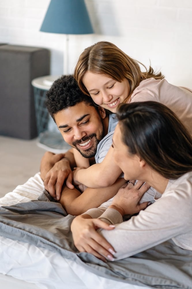 A family playing together while enjoying the benefits of a variable-rate HELOC